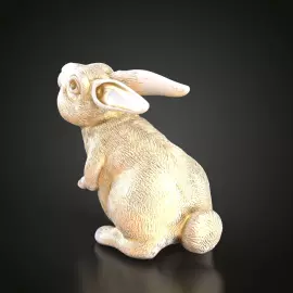 Статуэтка из массива бука "Заяц"